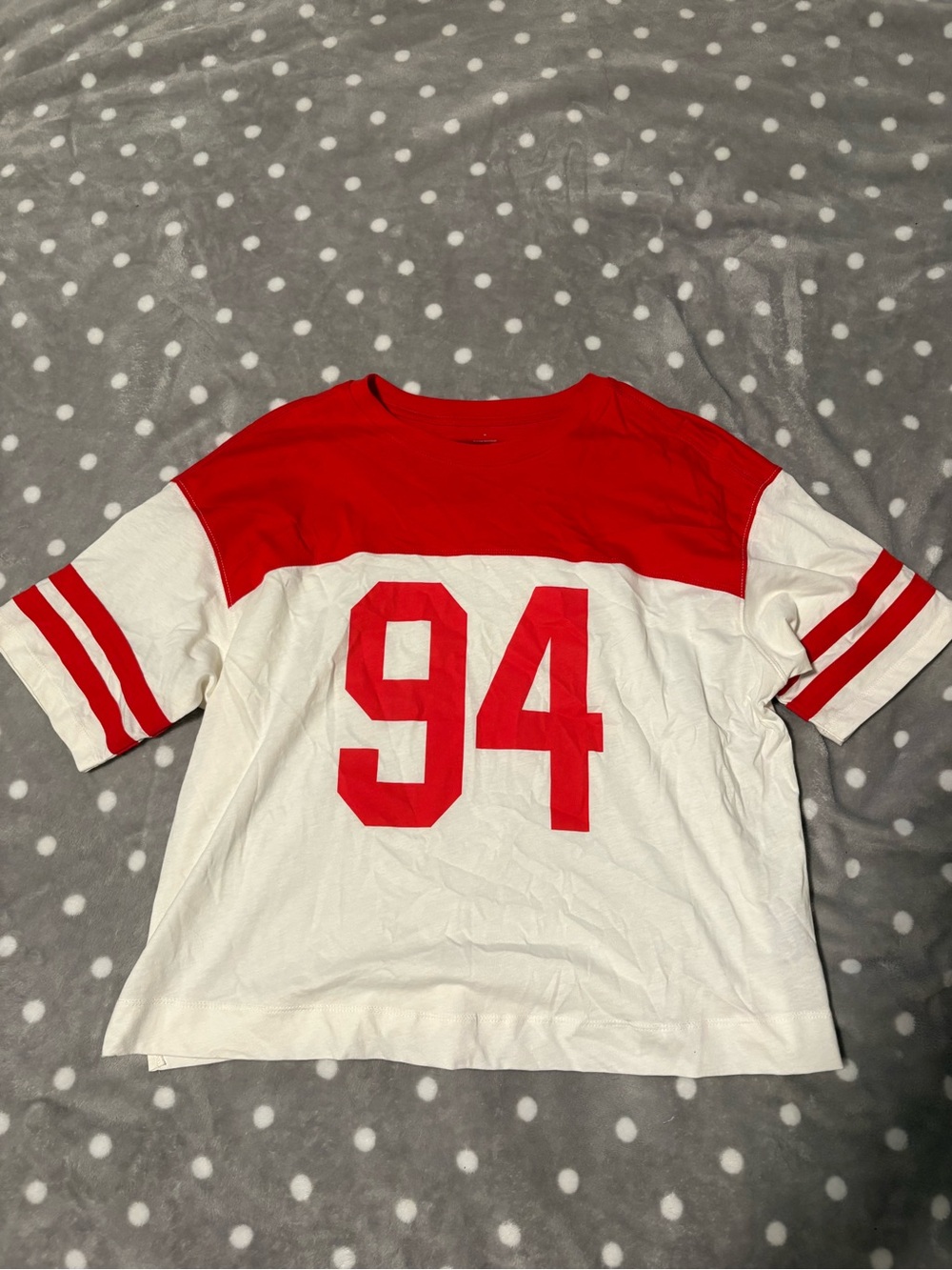 Old Navy Red & White '94 Athletic Tee